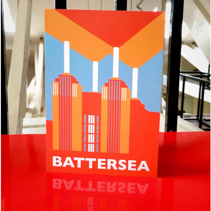 Carte de vœux Battersea pour la vente par Rebecca Pymar