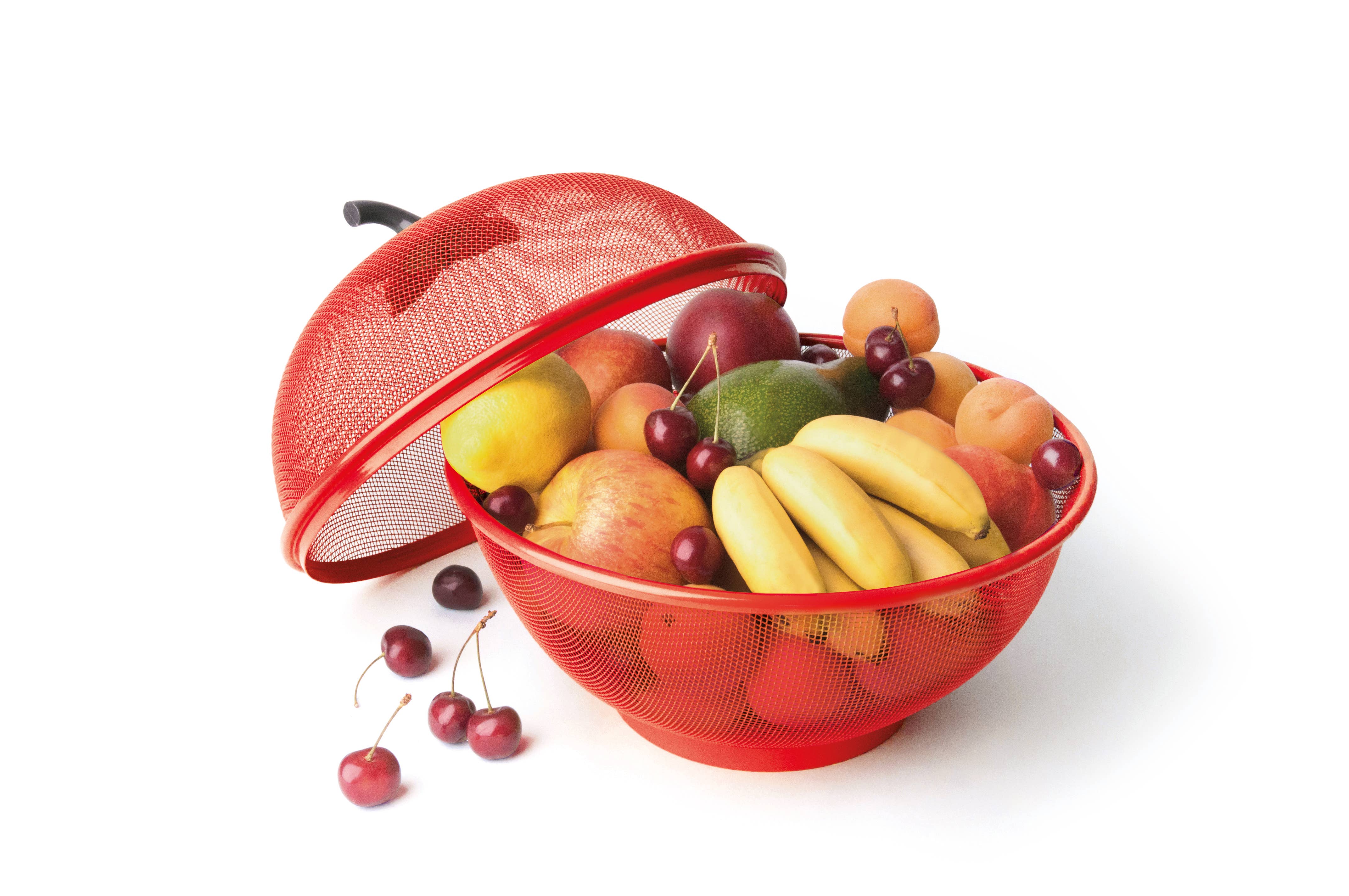 Rosso Red Steel Fruit Basket – 26.5 cm for wholesale on Faire2
