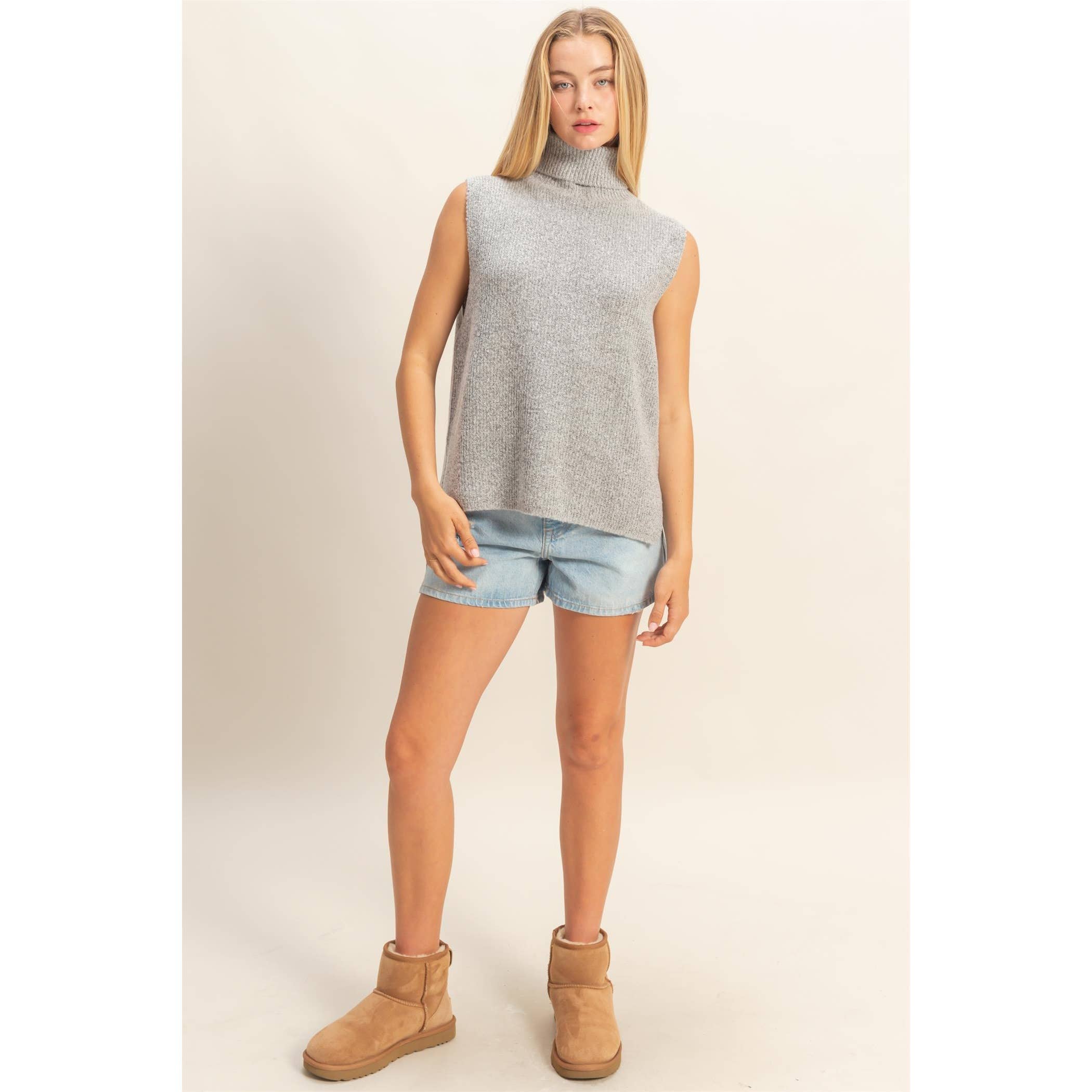 HYFVE – Großhandel Pullunder – Damen – Ärmelloser Rollkragenpullover-Weste7