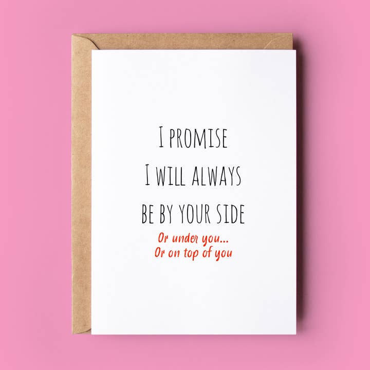 I Promise I Will Always Be By Your Side for wholesale by Wonky Cards