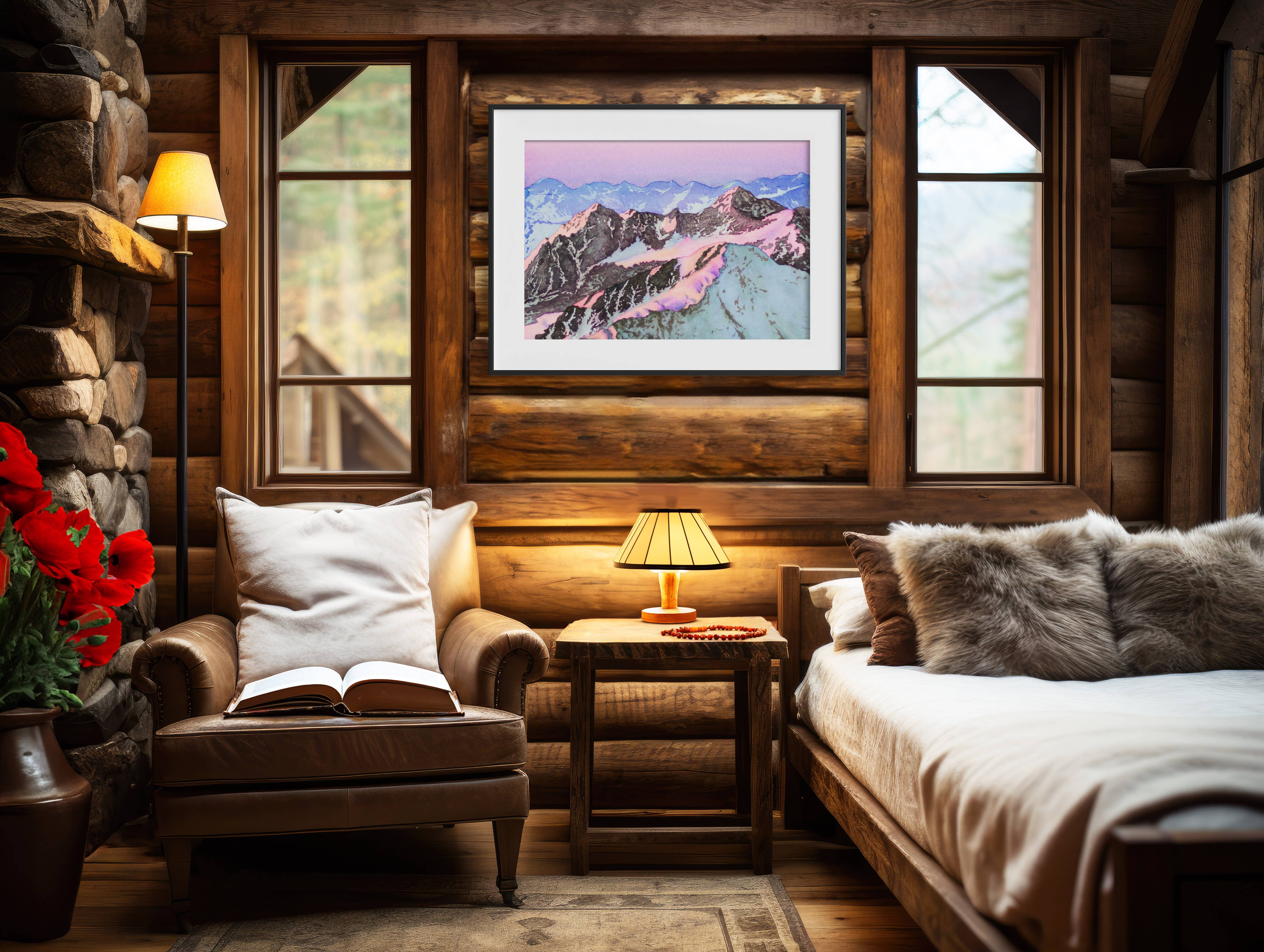 Robin Farmer Art - Wholesale Art Print - Chugach Alpenglow Fine Art Print1