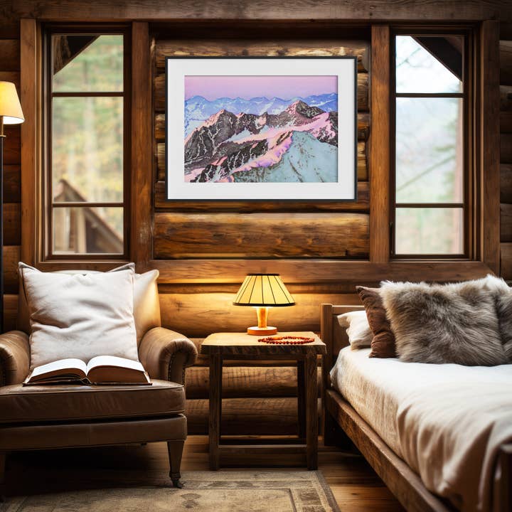 Robin Farmer Art - Wholesale Art Print - Chugach Alpenglow Fine Art Print1