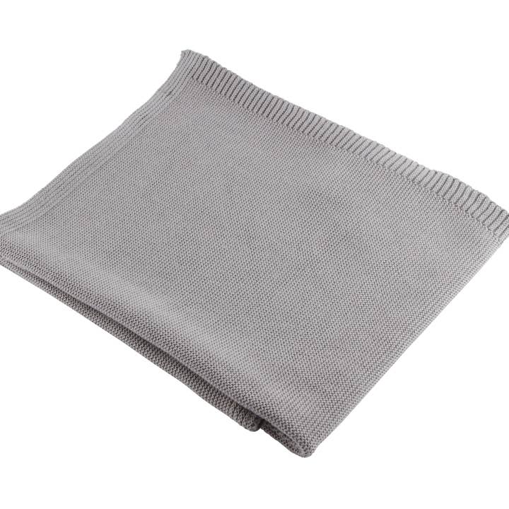 COUVERTURE 100% COTON GRIS pour la vente par Les Bebes d'Elysea