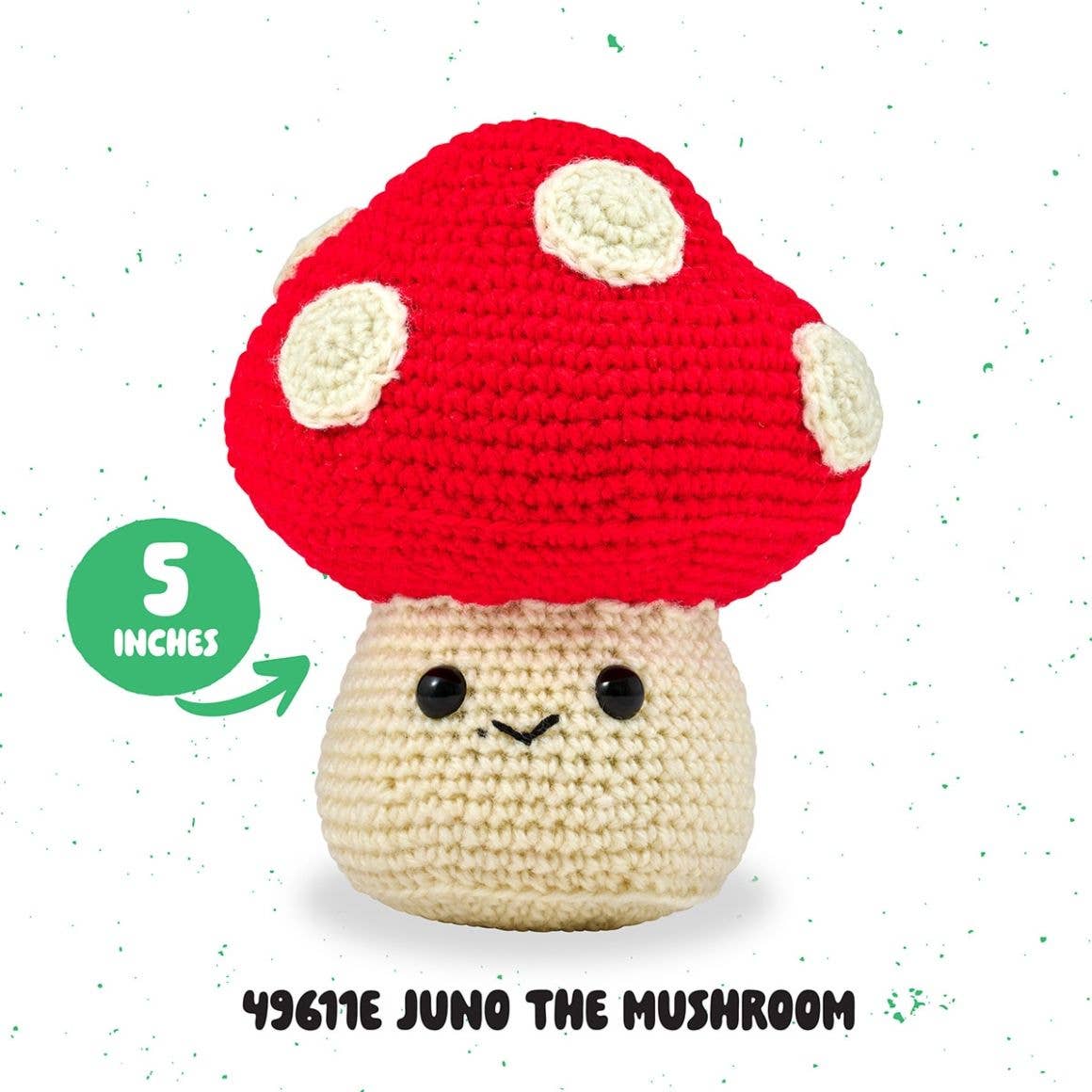 Plaid Crafts - Wholesale Knitting/Crochet Supplies - Bucilla ® Amigurumi Crochet Kit - Juno the Mushroom 5"2