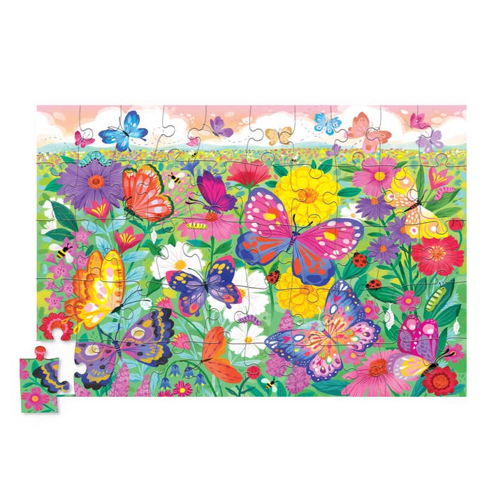 Crocodile Creek - Wholesale Puzzle – Child - Holographic Puzzle 50 pc - Butterflies1