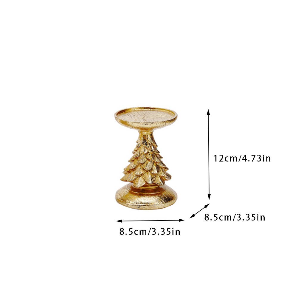 Liffy - Wholesale Candle Holder - Christmas Tree Candle Holder Resin Decor for Holiday Home3