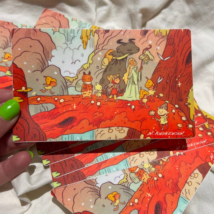 Natalie Andrewson - Wholesale Sticker - Beyond The Waterfall Town Sticker2