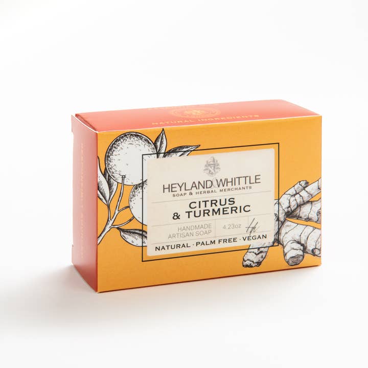 Heyland & Whittle – wholesale Bar Soap – Citrus & Turmeric 120g 12 Pack1