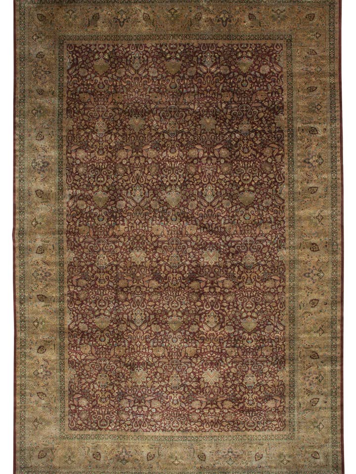 12x18 Multifarvet Oushak Tæppe - 35886 for engroshandel hos RUG N CARPET