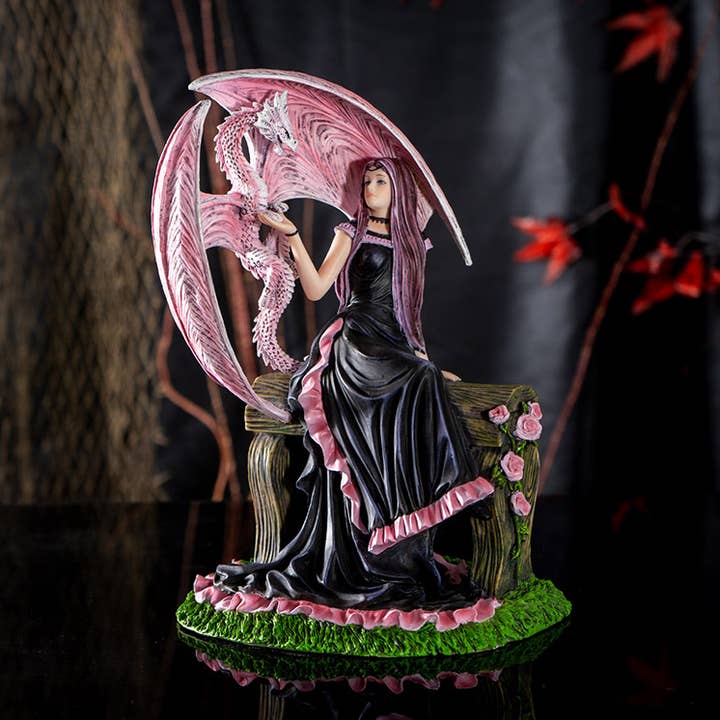 Pacific Trading - Wholesale Decorative Figurine - Anne Stokes Dragon Friendship Elegant Dragon0