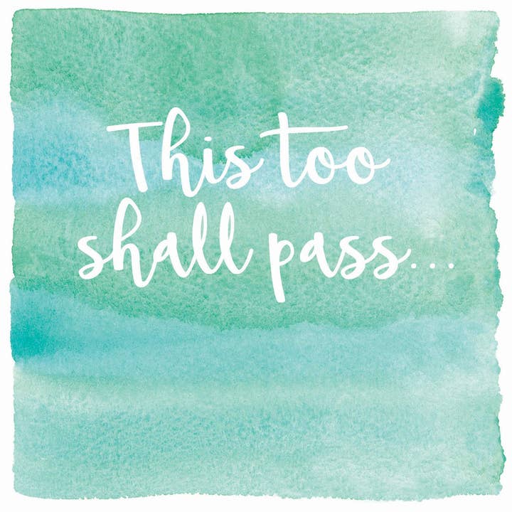 This Too Shall Pass Greeting Card for wholesale by The Arty Penguin
