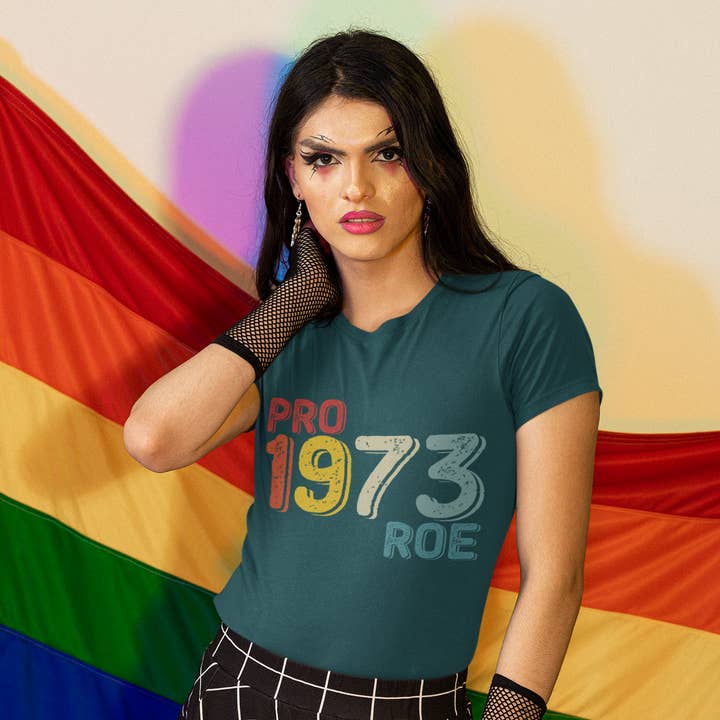 T-shirt décontracté Pro 1973 Roe pour femme pour la vente par LimenDime Market