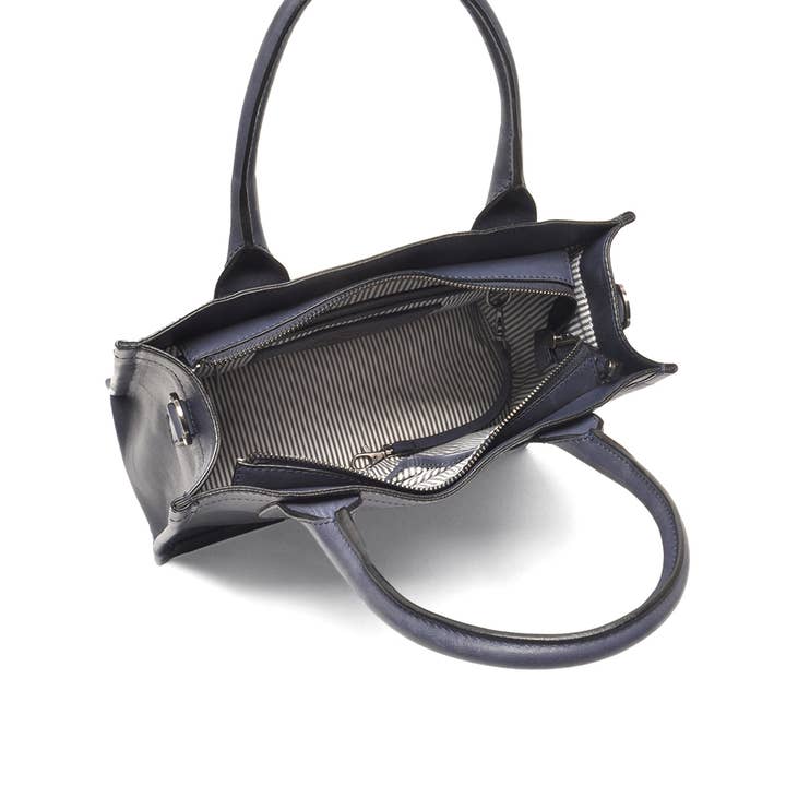 Blue Leather tote bag S Icons 885-114-07 for wholesale on Faire2