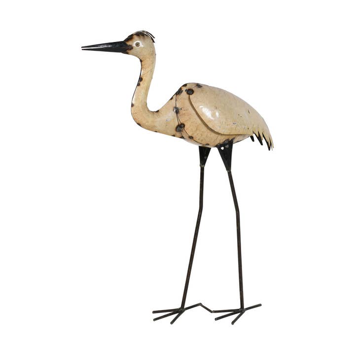 Jardinopia UK – wholesale Outdoor ornament/decor – Handcrafted Iron Crane Garden Decoration1