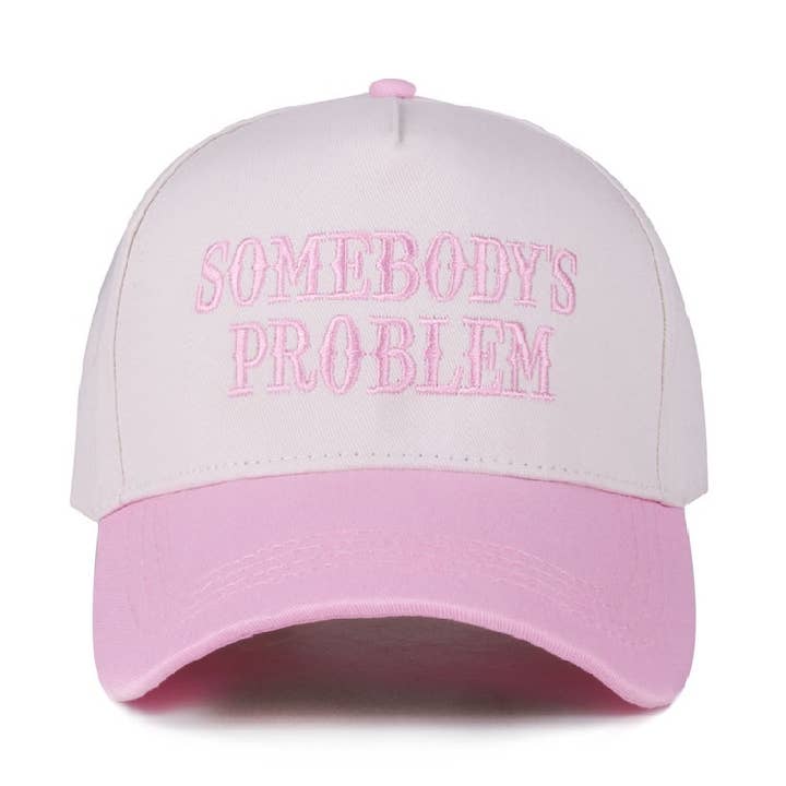 42POPS - Vendita all'ingrosso Cappellino da baseball - Donna - ....0813 Cappello in Cotone Canvas Bicolore Somebody's Problem SI-284717