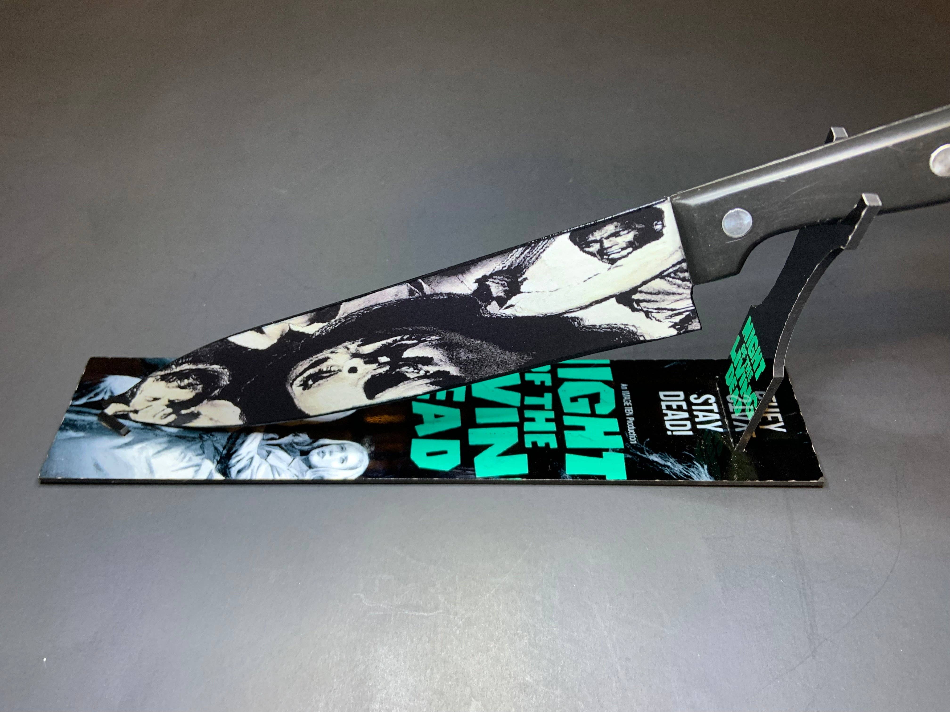 Dead Dave Designs - Wholesale Kitchen/Utility Knife - Night of the Living Dead 1968 Romero Kitchen Knife With/Without Sublimated Stand5