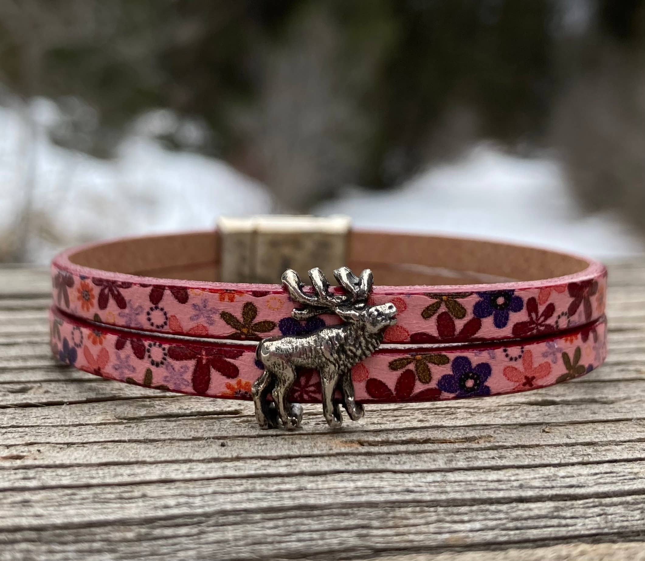 Rox-anne - Wholesale Bangle Bracelet - Elk Leather Bracelet0