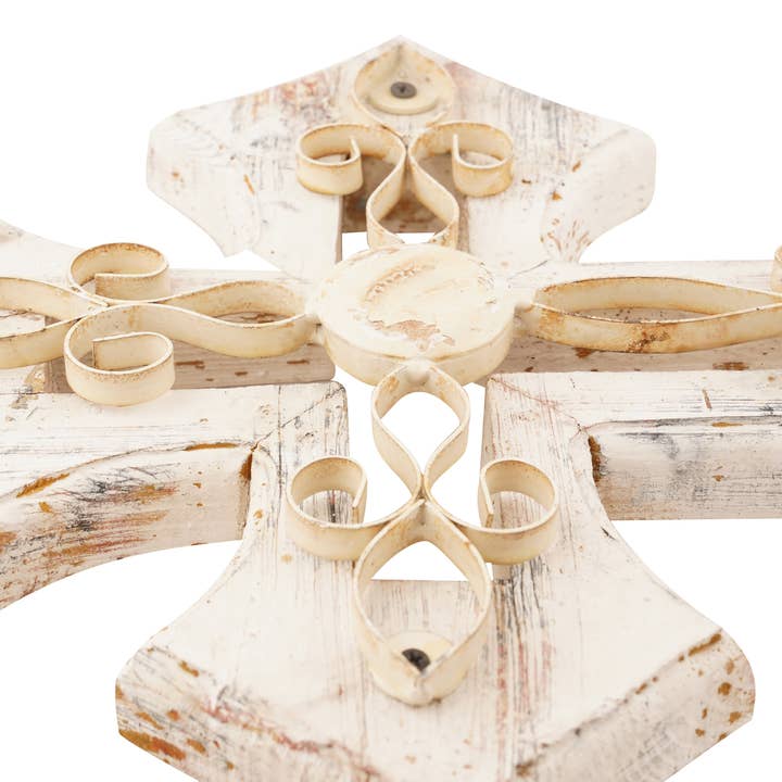 My Amigos Imports - Wholesale Wall Cross - Laredo Wall Cross-Mexican Folk Art-Wood-Handmade-14x19-Wall