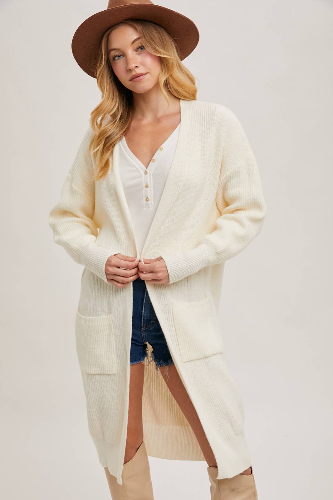 Bluivy – wholesale Cardigan – Women’s – RIBBED OPEN FRONT CARDIGAN30
