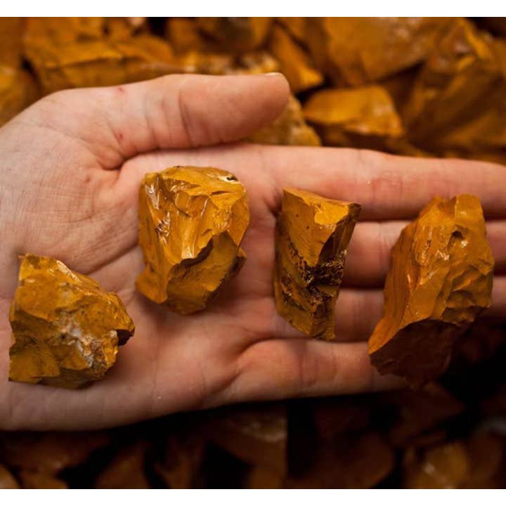 Fantasia Mining - Wholesale Spiritual Stone/Crystal - Rough Yellow Jasper Crystals - Raw Natural Stones (1 lb)2