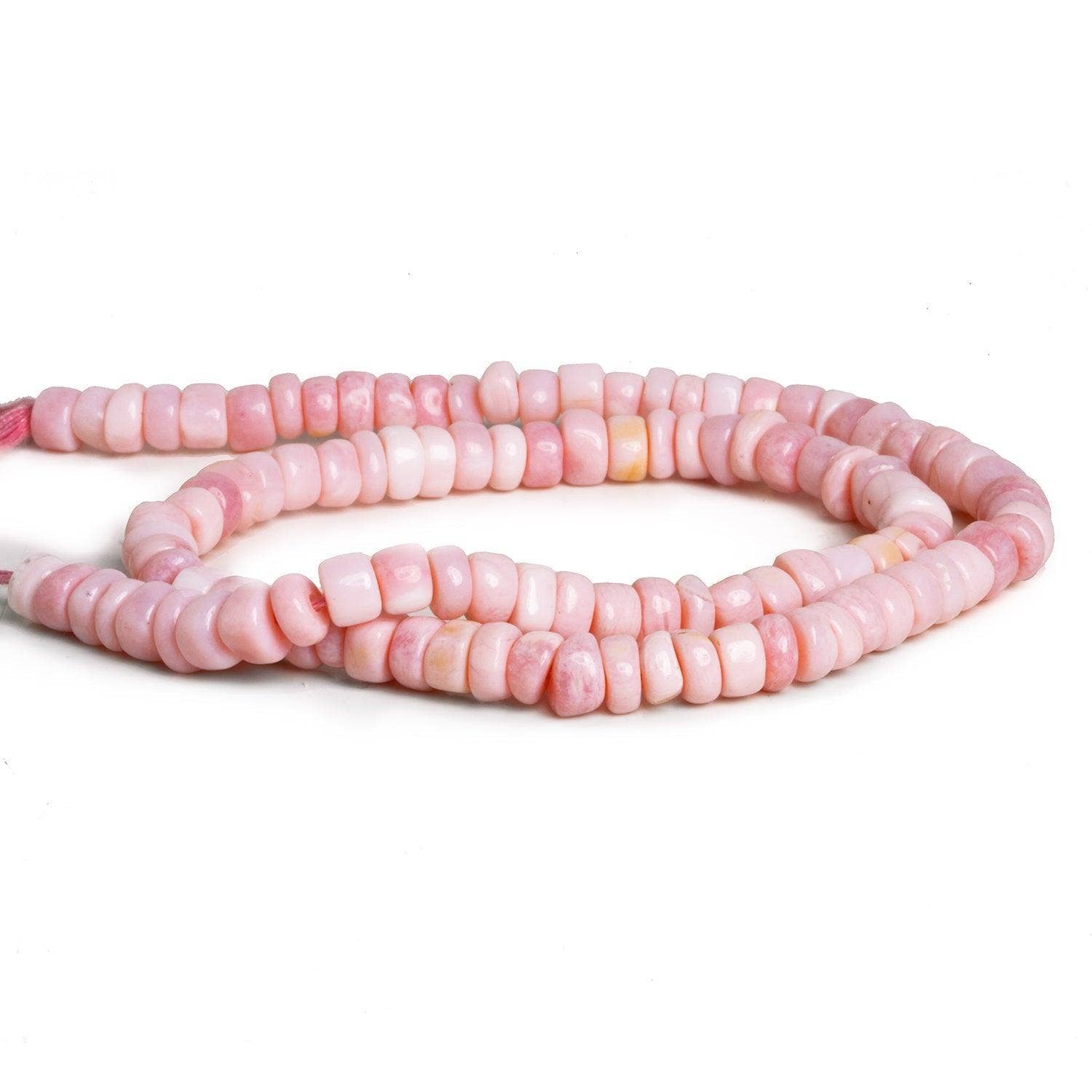 The Bead Traders - Vente Perle - Heishis uni en opale rose de 5 mm, 12 pouces, 100 perles2
