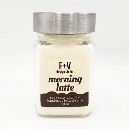 Morning Latte 10oz for wholesale by F + V Design Studio