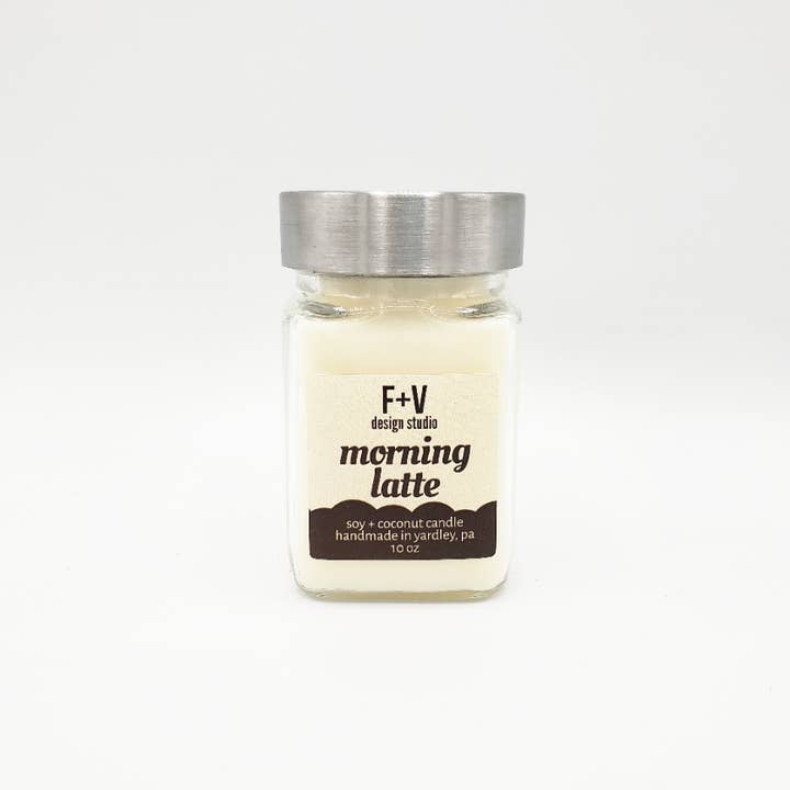 Morning Latte 10oz for wholesale by F + V Design Studio