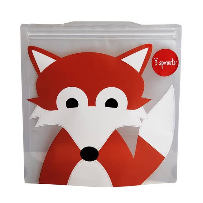 Kids Reusable Sandwich Bag - Fox for wholesale by 3 Sprouts