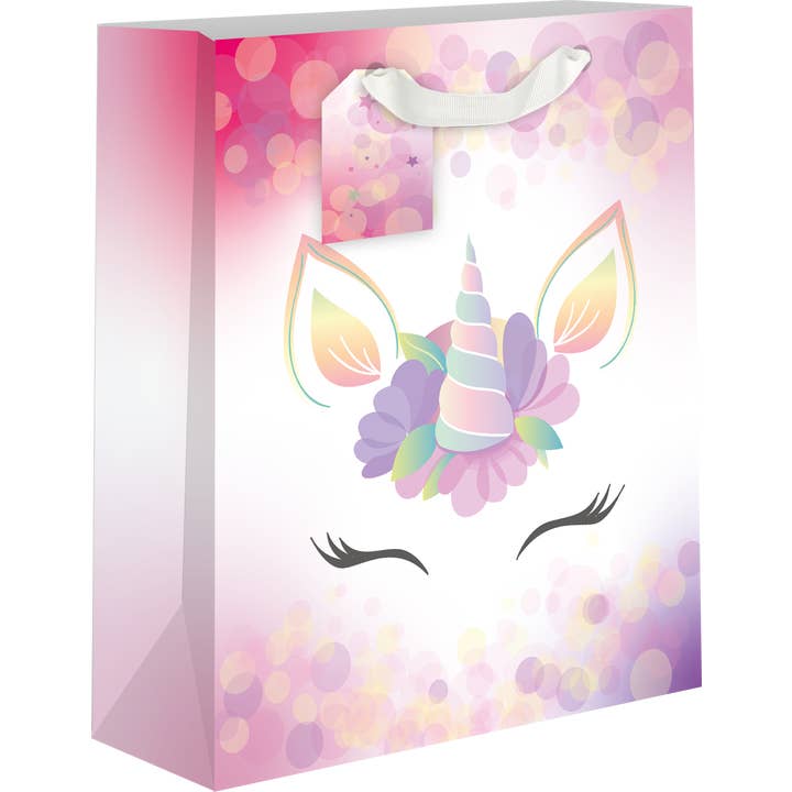 Party Partners - Wholesale Gift Bag - Pink Unicorn Medium Gift Bag Boutique