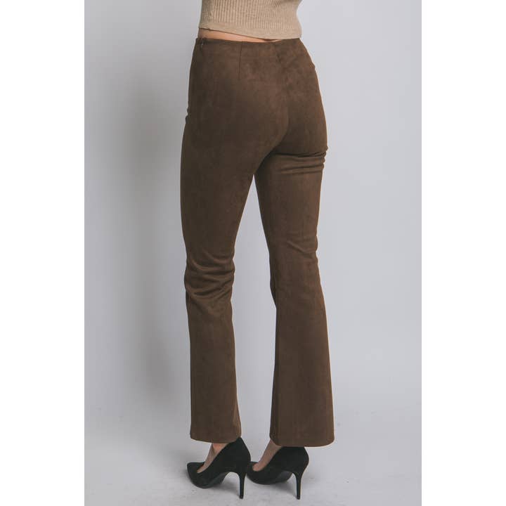 HiteJeans - Wholesale Pants - Women's - High Waisted Faux Suede Flare Pants5