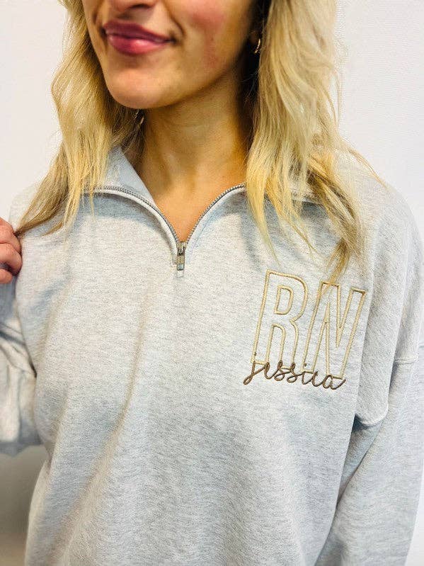 Bolsillo personalizado para nombre de ocupación con cierre de 1/4 para venta al por mayor de Dash Forward Wholesale