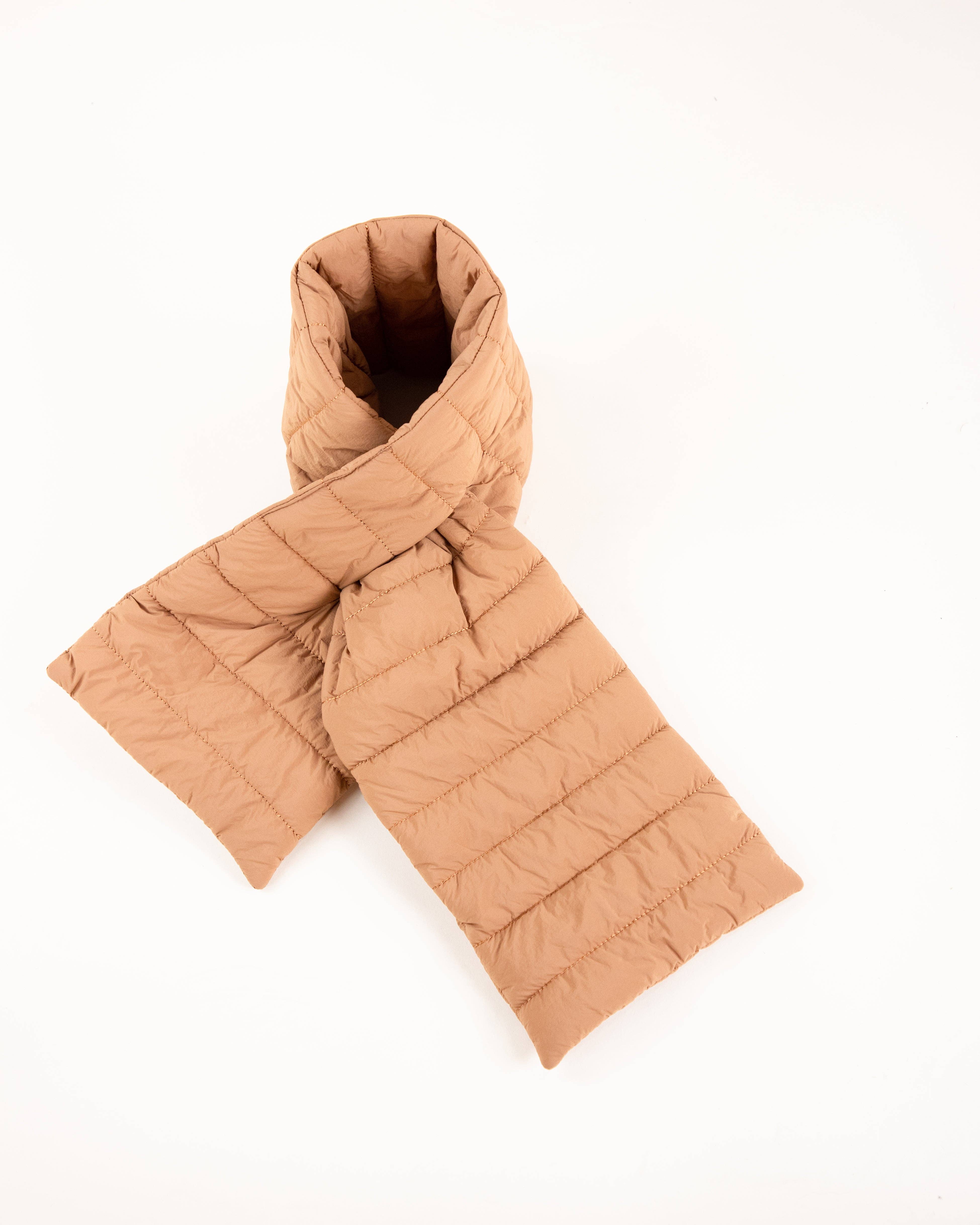 Original USA - Wholesale Scarf - Women's - Solid Matte Ribbed Puffer Keyhole Scarf4