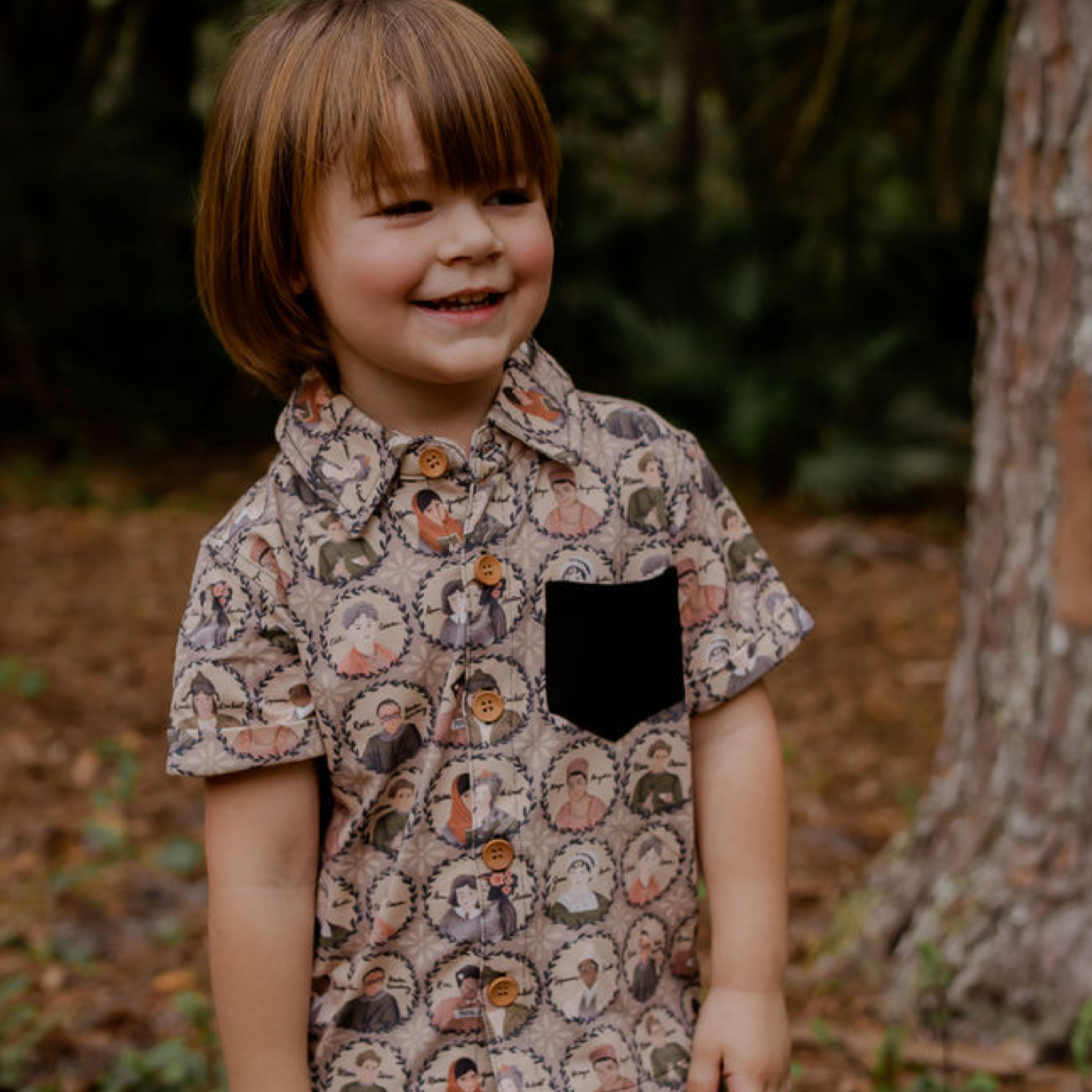 Sadie Scott - Wholesale Button Down Shirt - Kids - Scotty Button Up | Girl Power | Bamboo1