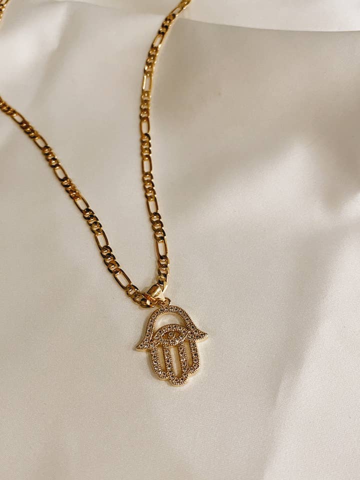 Campania Necklace (on Figaro Chain) for wholesale by Starlite By J