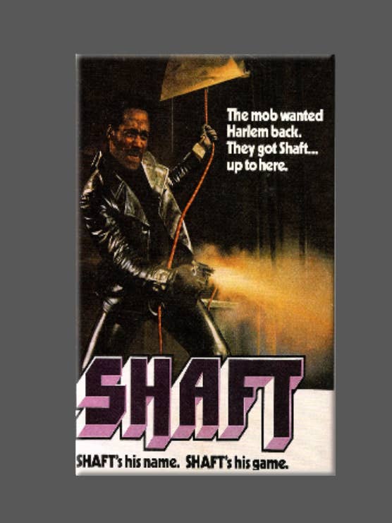 SHAFT, Magnet, Button, Mirror, blaxploitation movies for wholesale by Ba Ba Buttons