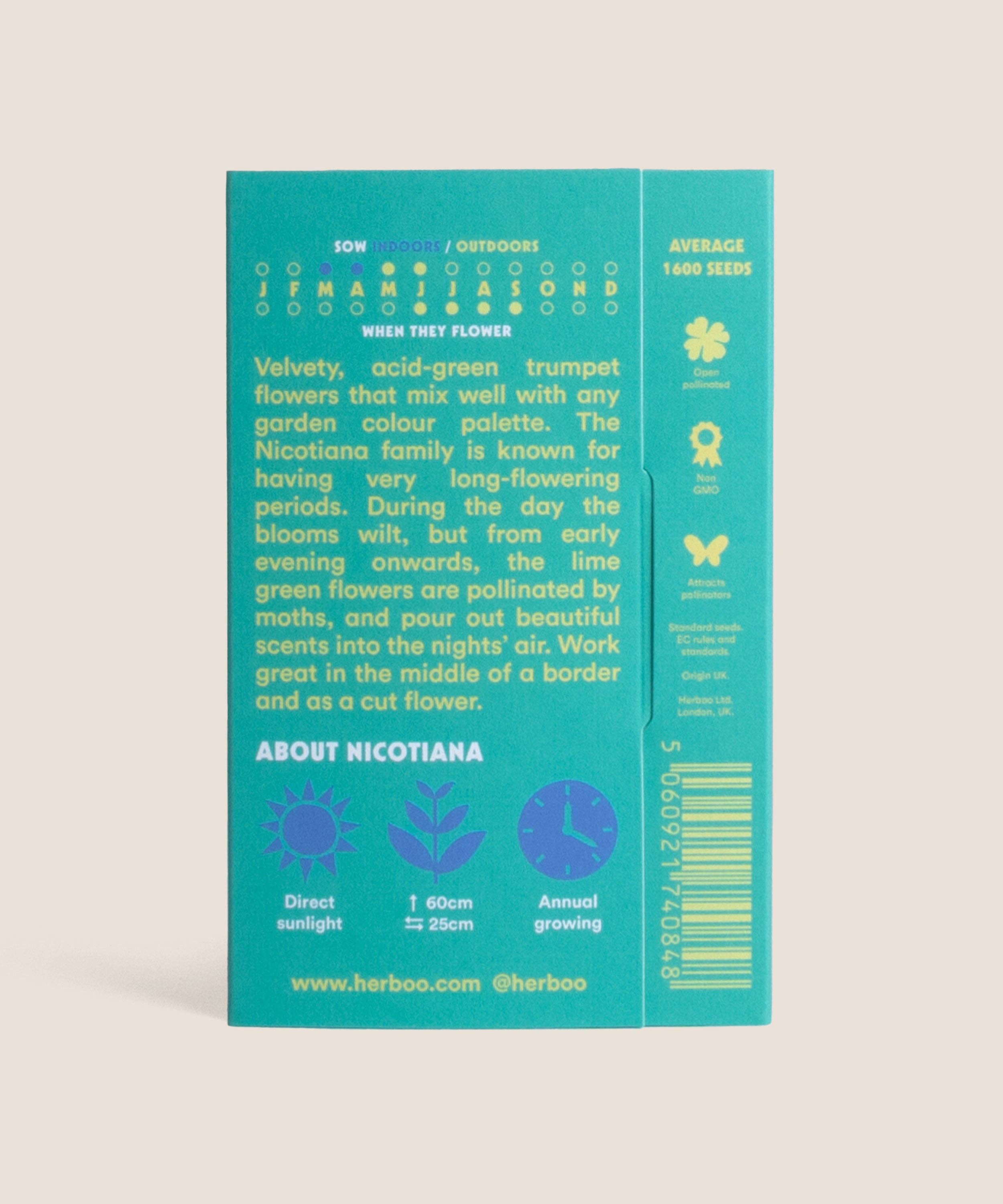 Herboo – wholesale Plant seeds – Nicotiana 'Lime Green' Seeds1