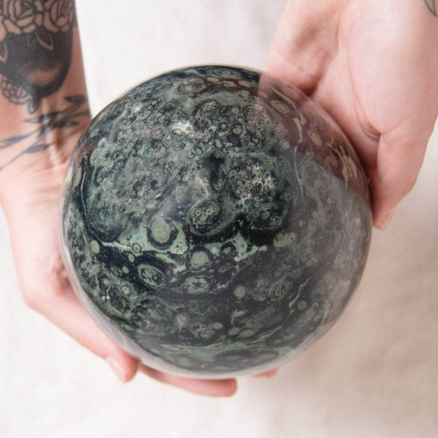 Tiny Rituals - Wholesale Spiritual Stone/Crystal - Kambaba Jasper Sphere - AAA Premium Quality54