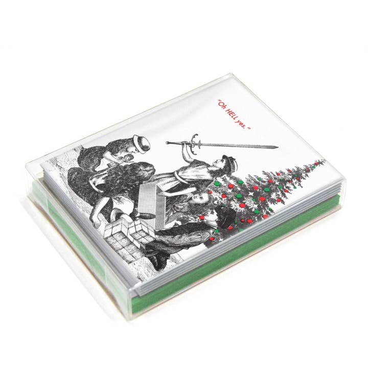 The Mincing Mockingbird - Wholesale Christmas Card - Christmas Sword Greeting Card1