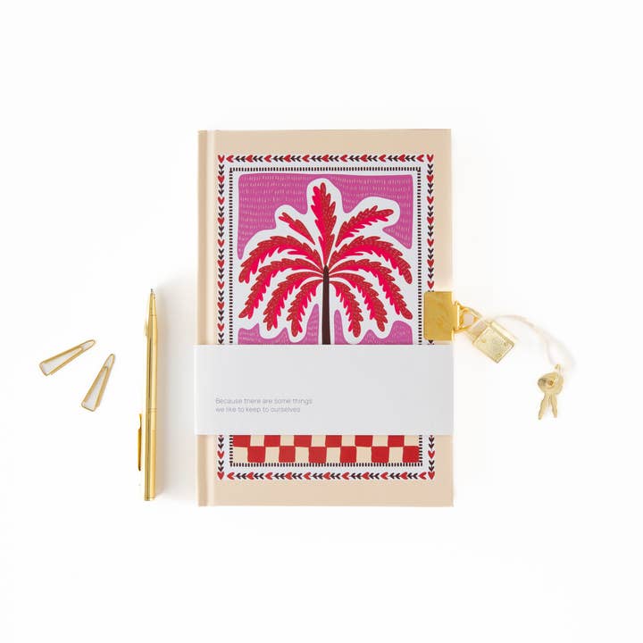 A-Journal Stationery - Wholesale Notebook - Personal Journal Palmtree