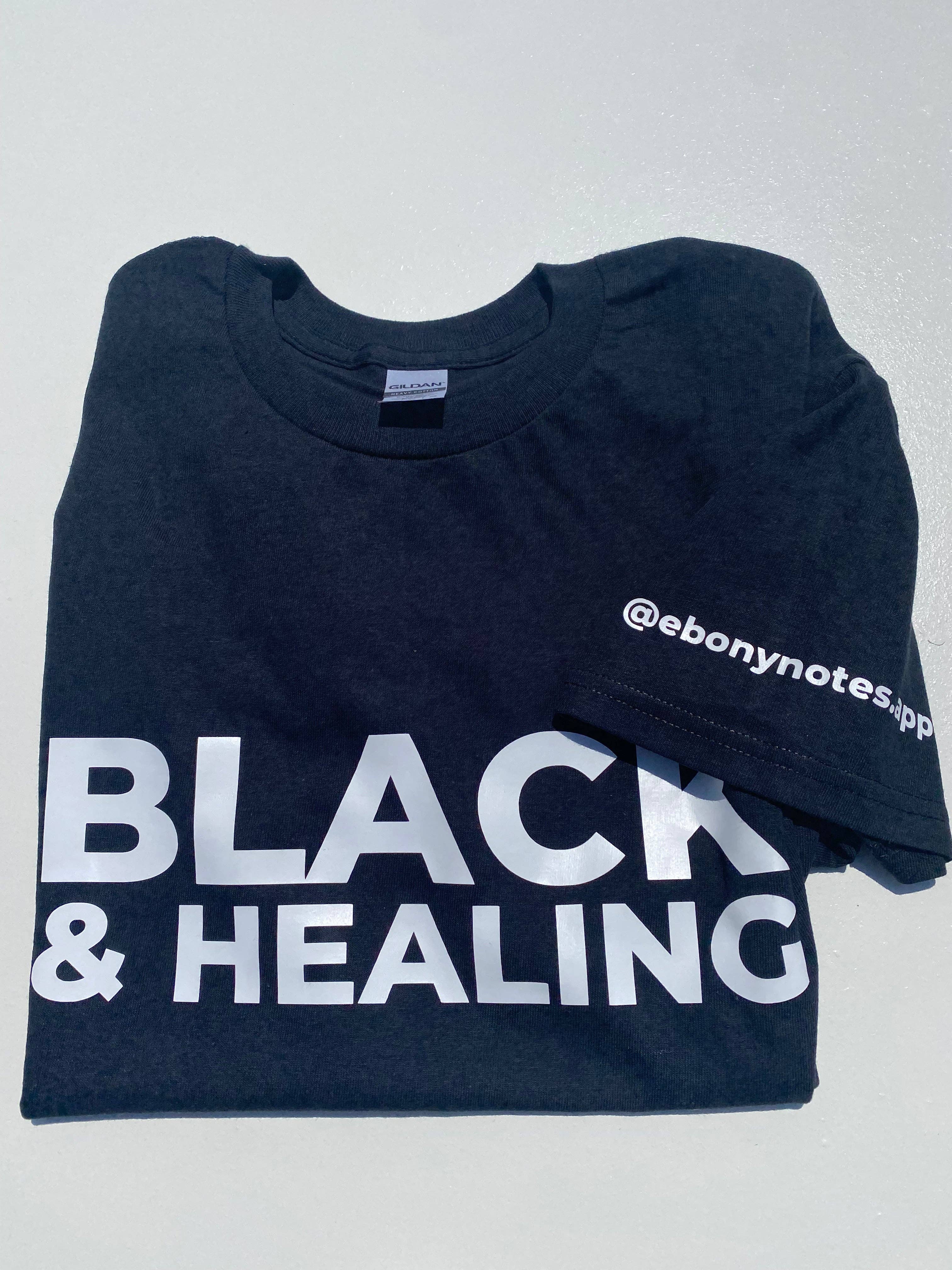 Ebony Notes Company - Wholesale Screen Printed T-Shirt - Unisex - Black & Healing Shirt11