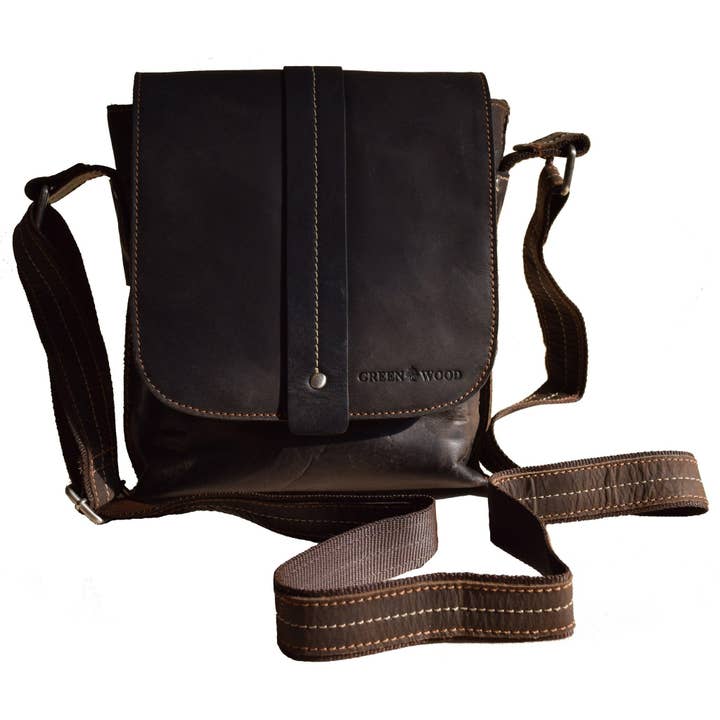 Greenwood Leather - Wholesale Messenger Bag - Unisex - Unisex Mini Messenger Bag Henrik - Genuine Leather