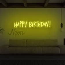 Señal de neón LED de feliz cumpleaños para venta al por mayor de BeNeonUnicorn
