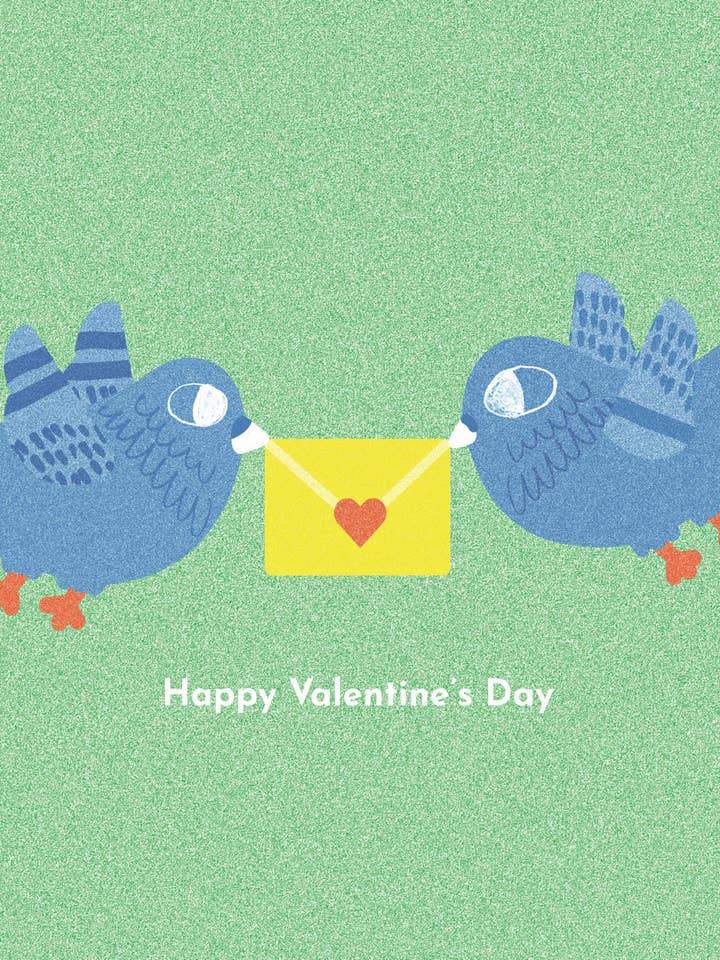 Special Delivery A6 Valentine Card, Landscape for wholesale by Beth Mazuryk