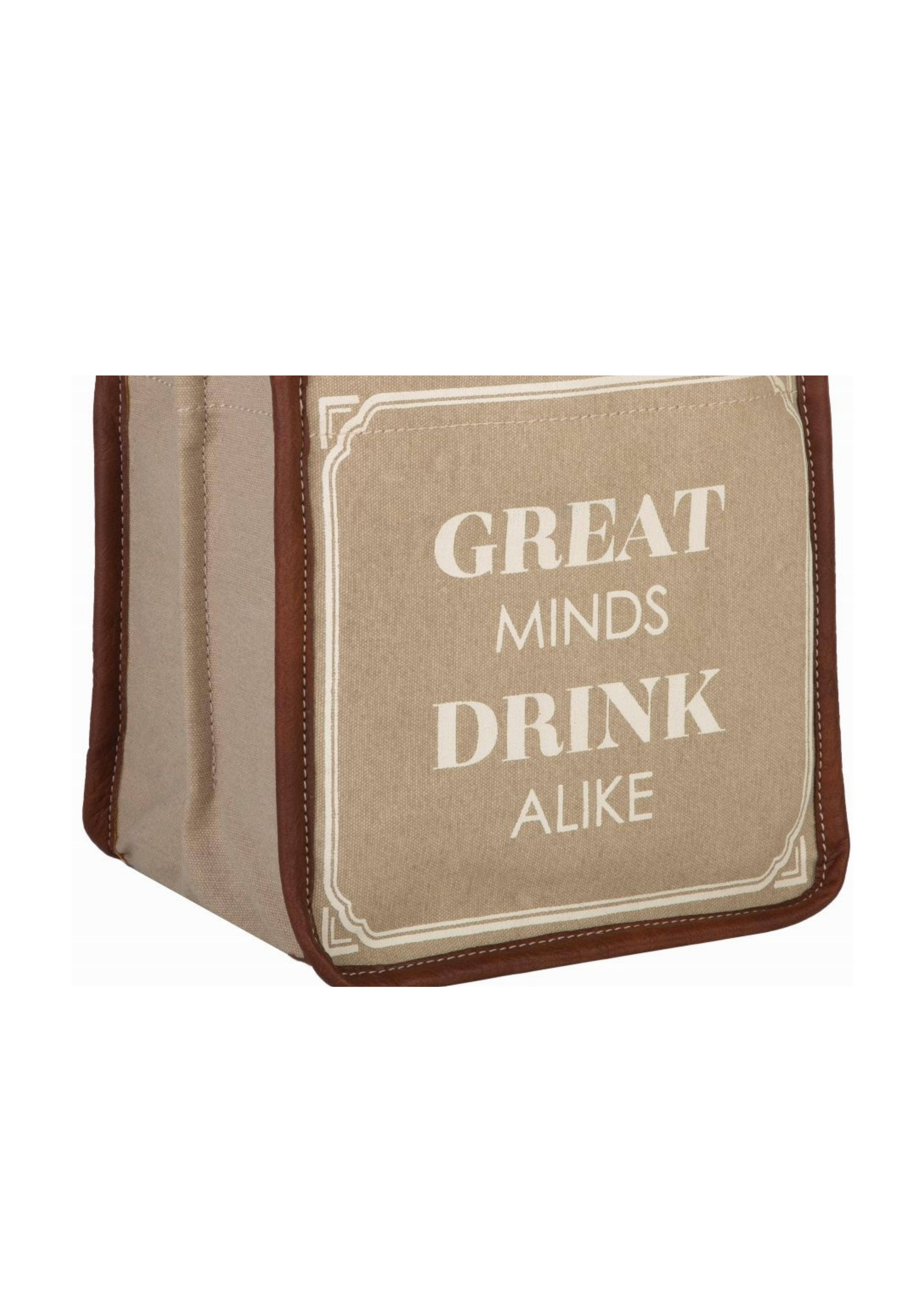 Mona B. - Wholesale Beer/Wine Caddy - Great Minds Up-Cycled Canvas Beer/Wine Caddy2