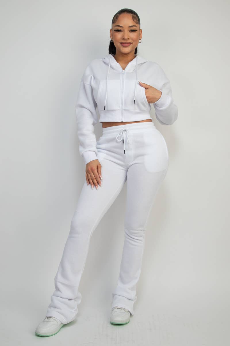 Boswell - Venta al por mayor Conjunto de ropa cómoda - Mujer - CONJUNTO DE SUDADERA CON CAPUCHA Y PANTALONES DE FORRO POLAR6