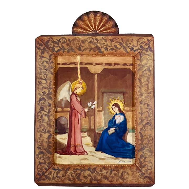 L'Annunciazione per la vendita all'ingrosso da parte di Lynn Garlick Retablos