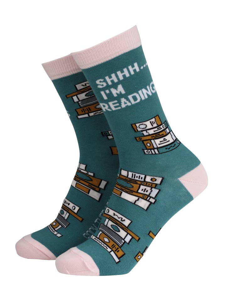 Shhh I'm Reading - Women's Bamboo Socks and other Purchase Wholesale pamela mann. Free Returns & Net 60 Terms on Faire trending on Faire.