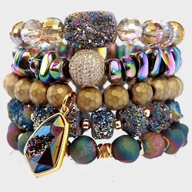 Vitrail Stack Bracelet for wholesale by HEATHER FORD