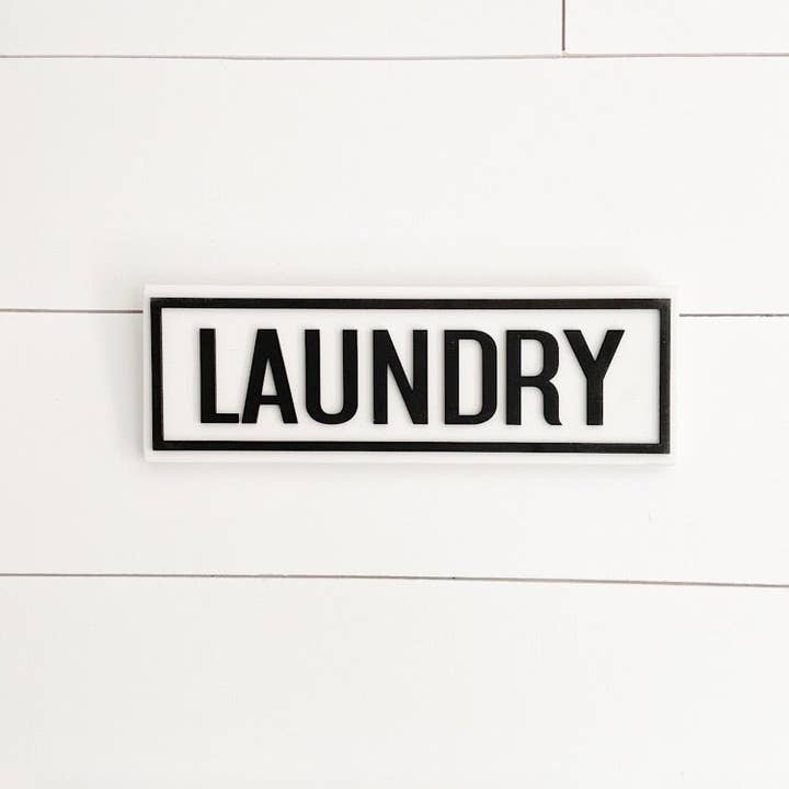 Nail and Hook Laser Cut Home Decor - Wholesale Sign - 12” Farmhouse Word Signs