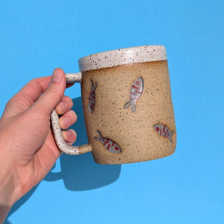 Osso Ceramics – Engroshandel Kaffekrus – Lille fisk keramisk krus5